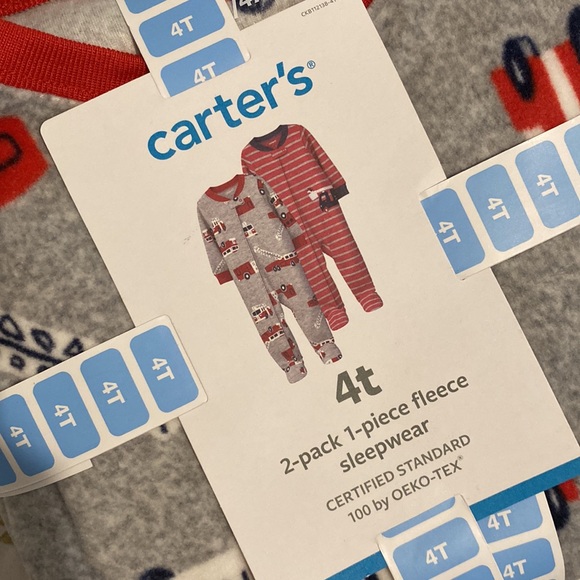 NWT Carter’s fleece footie pajamas - Picture 2 of 4